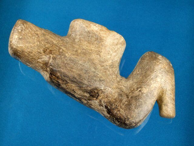 103. 7 5/8 Kentucky Steatite Wood Duck Pipe. G-8 $8500.00